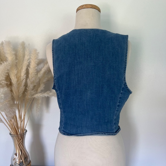 OAT Denim vest top - Picture 5 of 7